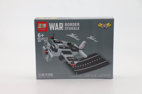 Navy War Plane Lego Type Blocks