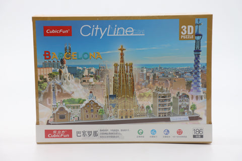 3D Puzzle of Barcelona