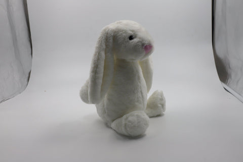 Fluffy Stuffed White Rabbit Doll