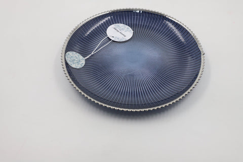 OCEAN BLUE CERAMIC DINING plate