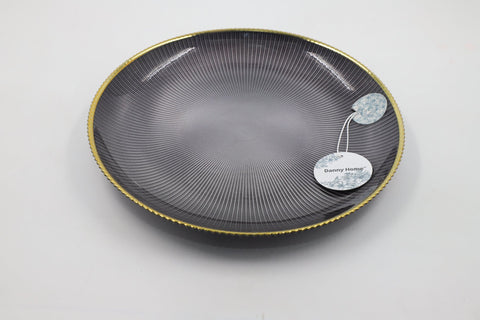 elegant charcoal CERAMIC DINING plate
