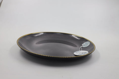 elegant charcoal CERAMIC DINING plate